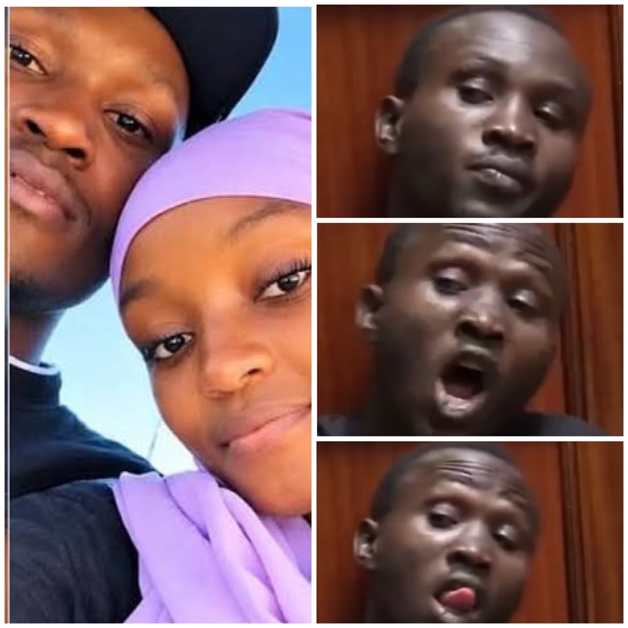 Man who killed girlfriend and sent video of her lifeless body to her family, filmed making signs and saying inaudible words to them in court